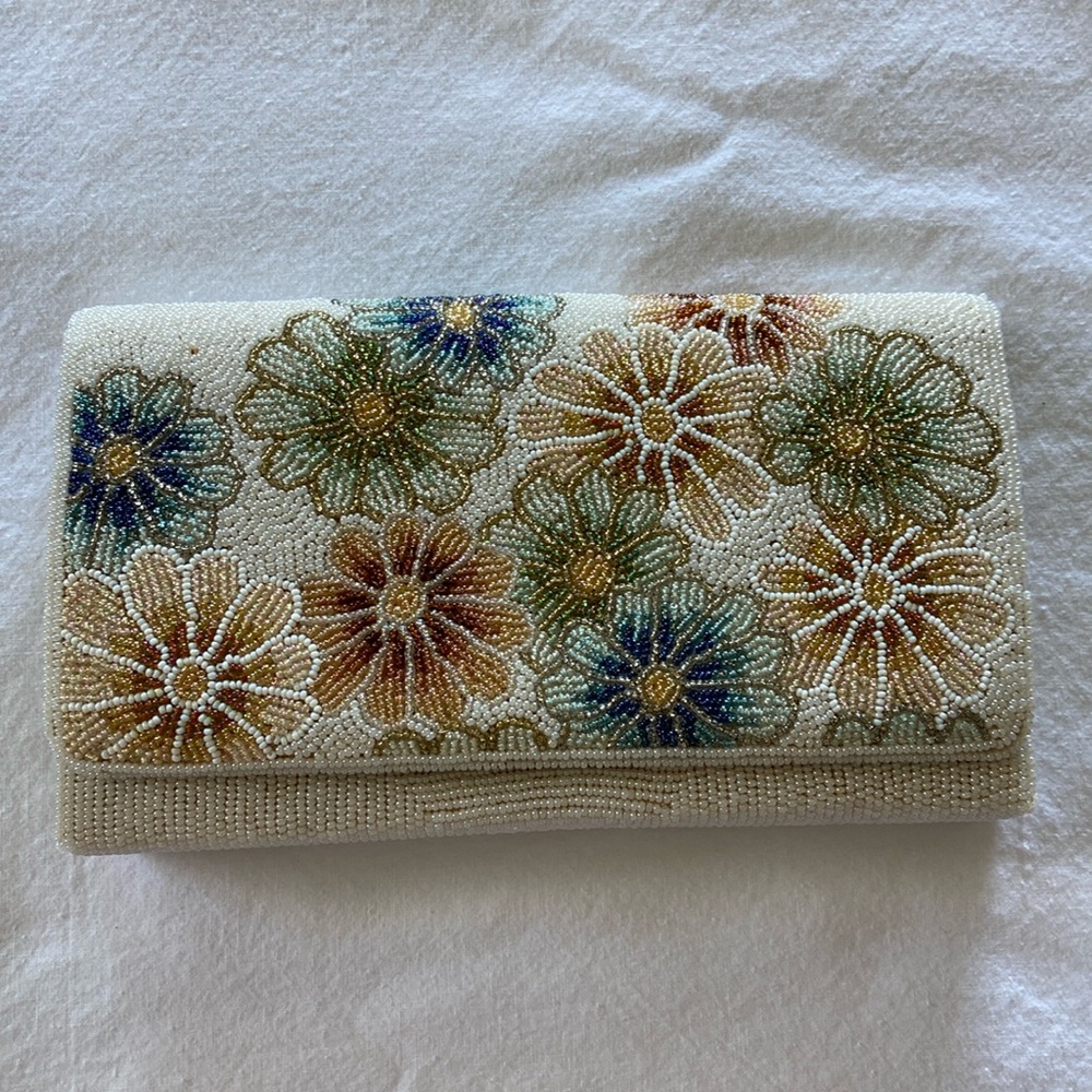 Vintage Beaded Clutch Bag